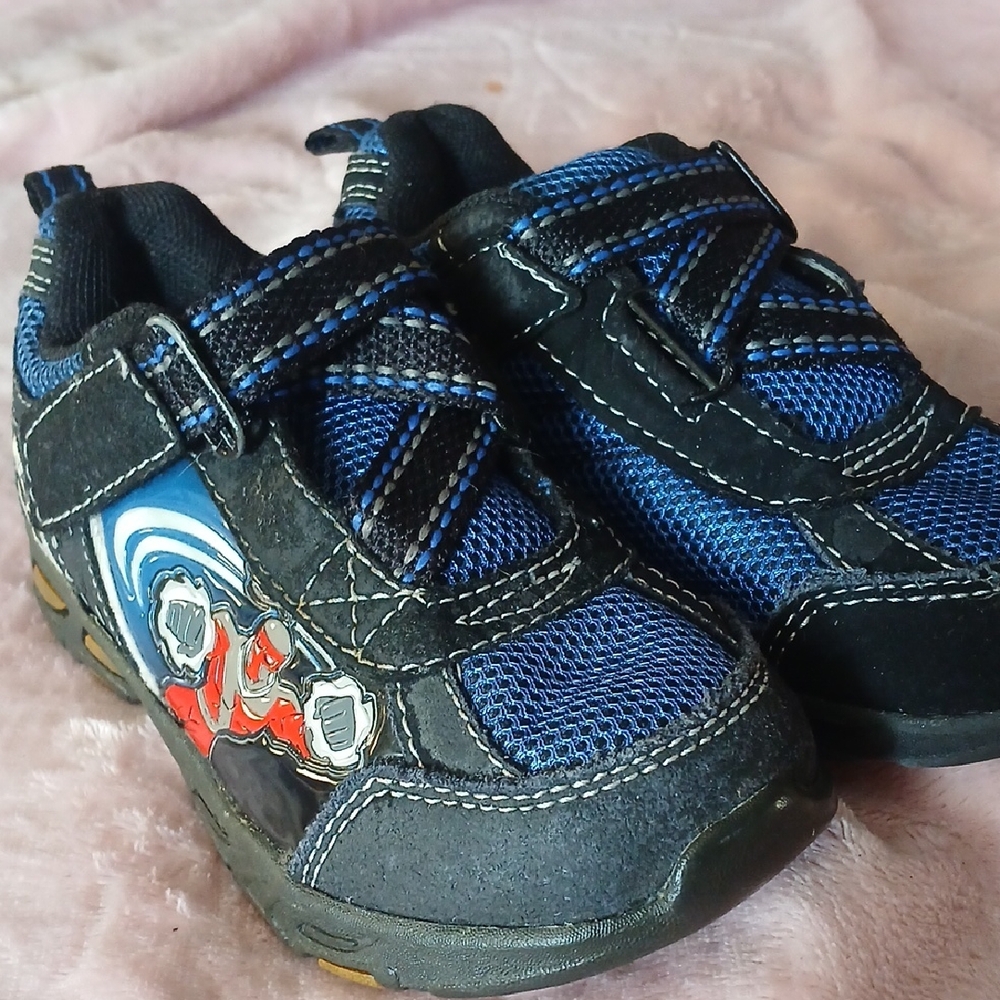 Skechers Kids Black and Blue Sneakers